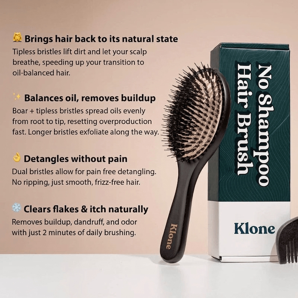 No Shampoo Hair Brush